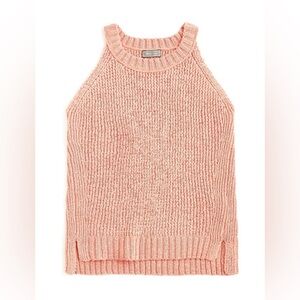 J.Crew Point Sur Knit Sweater Tank Top in Subtle Pink (Size Large)